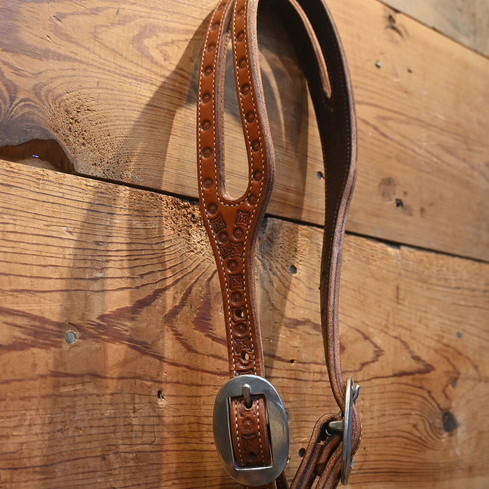 Handmade Bob Scott Double Buckle Headstall Tack - Headstalls Bob Scott