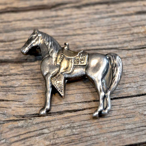 Vintage Ricardo Two-Tone Horse Pin Collectibles Teskey's