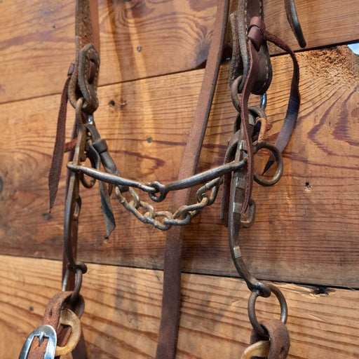 EVANS Silver Mounted Snaffle with a LAYTON headstall buckle Rig Tack - Rigs EVANS