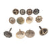 New Set Of 12 1" Woodscrew Grab Bag Concho Bundle Sale Barn MISC   
