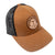 Teskey's Leather T Logo Patch Cap - Caramel/Black TESKEY'S GEAR - Baseball Caps Richardson   