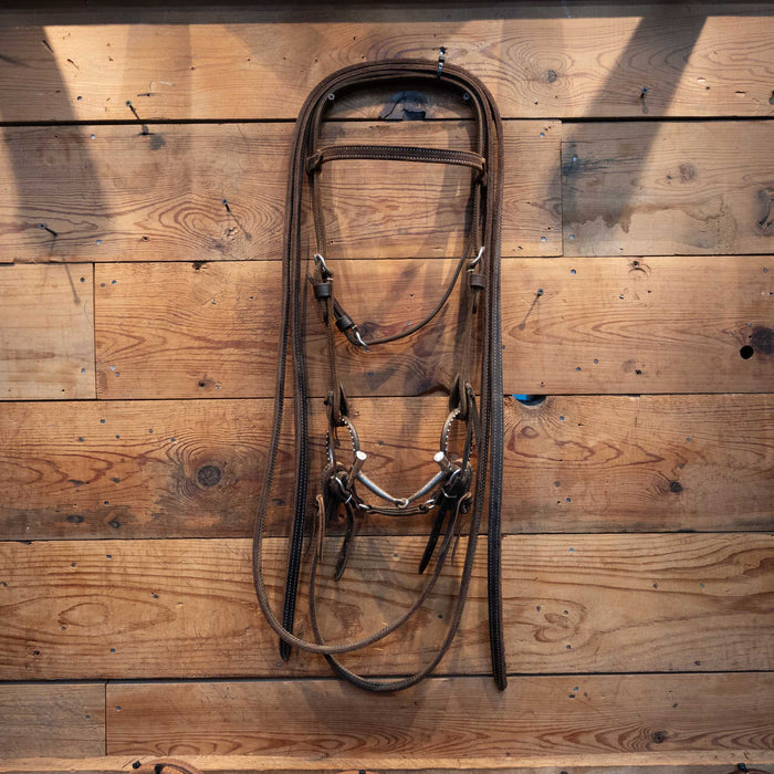 Tom Balding O-Ring Smooth Snaffle Bridle Rig Tack - Rigs Tom Balding