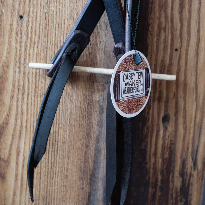 Casey Tew Dark Oiled Split Ear Headstall