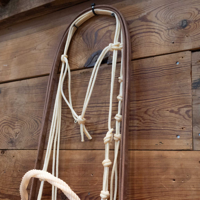 Lariat Bosal Set-Up w/Leather Split Reins