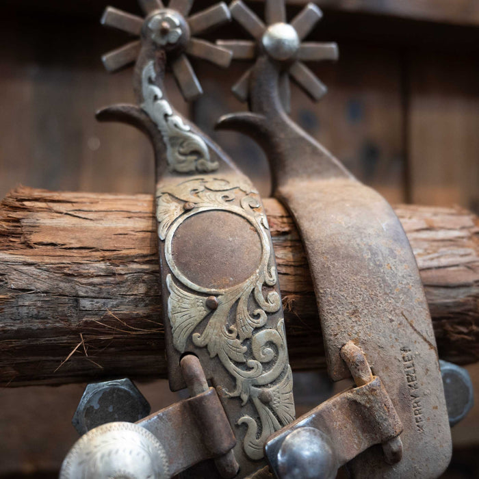 Kerry Kelley Silver Mounted 8pt. Spurs
