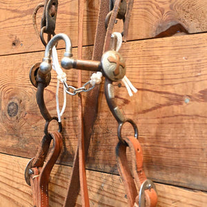 Bridle Rig - Kerry Kelley Silver Mounted  and Copper Cross - Correction Bit RIG700 Tack - Rigs Kerry Kelley   