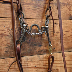 Bridle Rig - Kerry Kelley Silver Mounted Chain Port Bit  RIG796 Tack - Rigs Kerry Kelley   