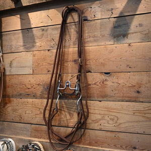 Bridle Rig - Josh Ownbey Silver Mounted - High Port with Copper Rings Bit RIG826 Tack - Rigs Josh Ownbey Cowboy Line