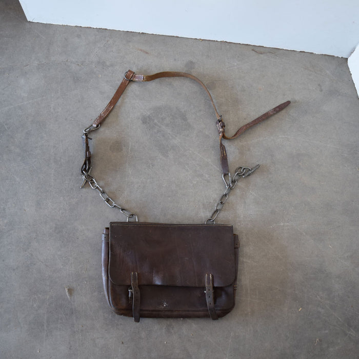 Used Vintage 1940's WWII German Leather Saddle Bag Sale Barn Teskey's   