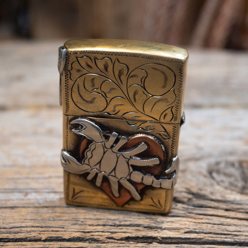 Dan Conway Handmade Scorpion/Spade Zippo Lighter Collectibles Dan Conway