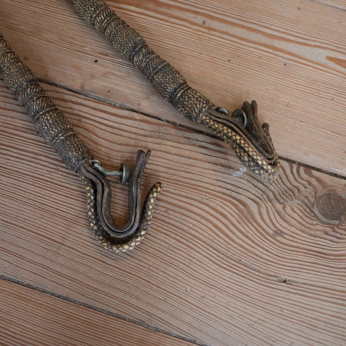 Handmade Peruvian Rawhide Romel Reins w/ Popper Tack - Reins Peruvian