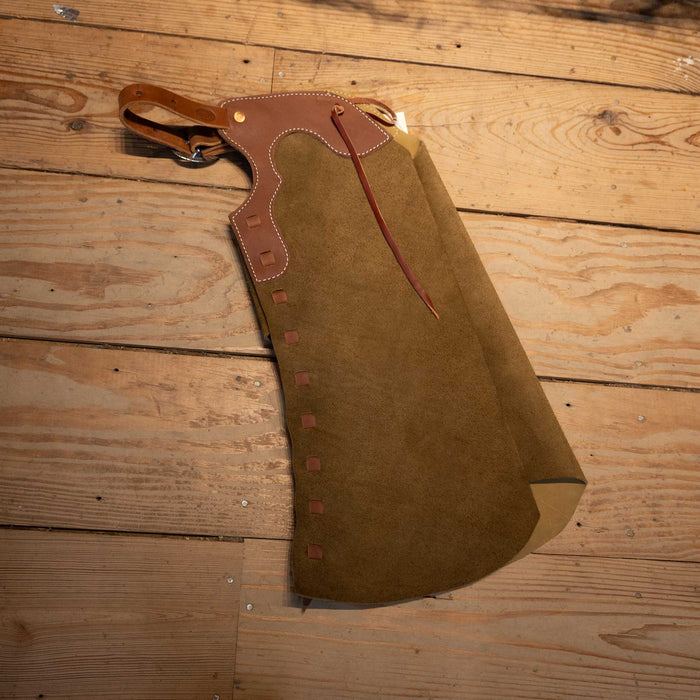 Kid's 22" WLC Stepthrough Chaps - Select Color Tack - Chaps & Chinks WLC Brown w/Rust