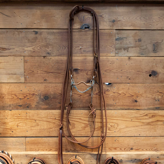Copper Port Bridle Rig w/ Single Ear Headstall Tack - Rigs MISC