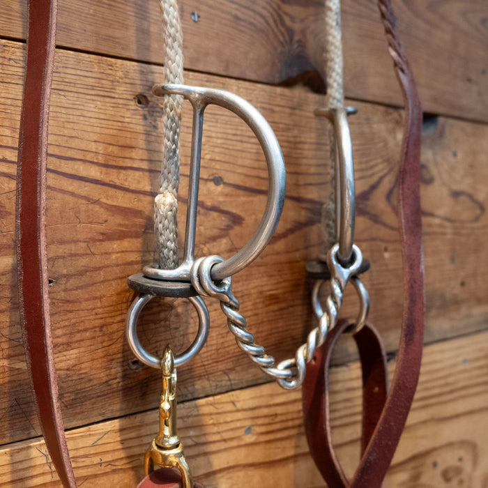Draw Gag Twisted Snaffle Bit Bridle Rig