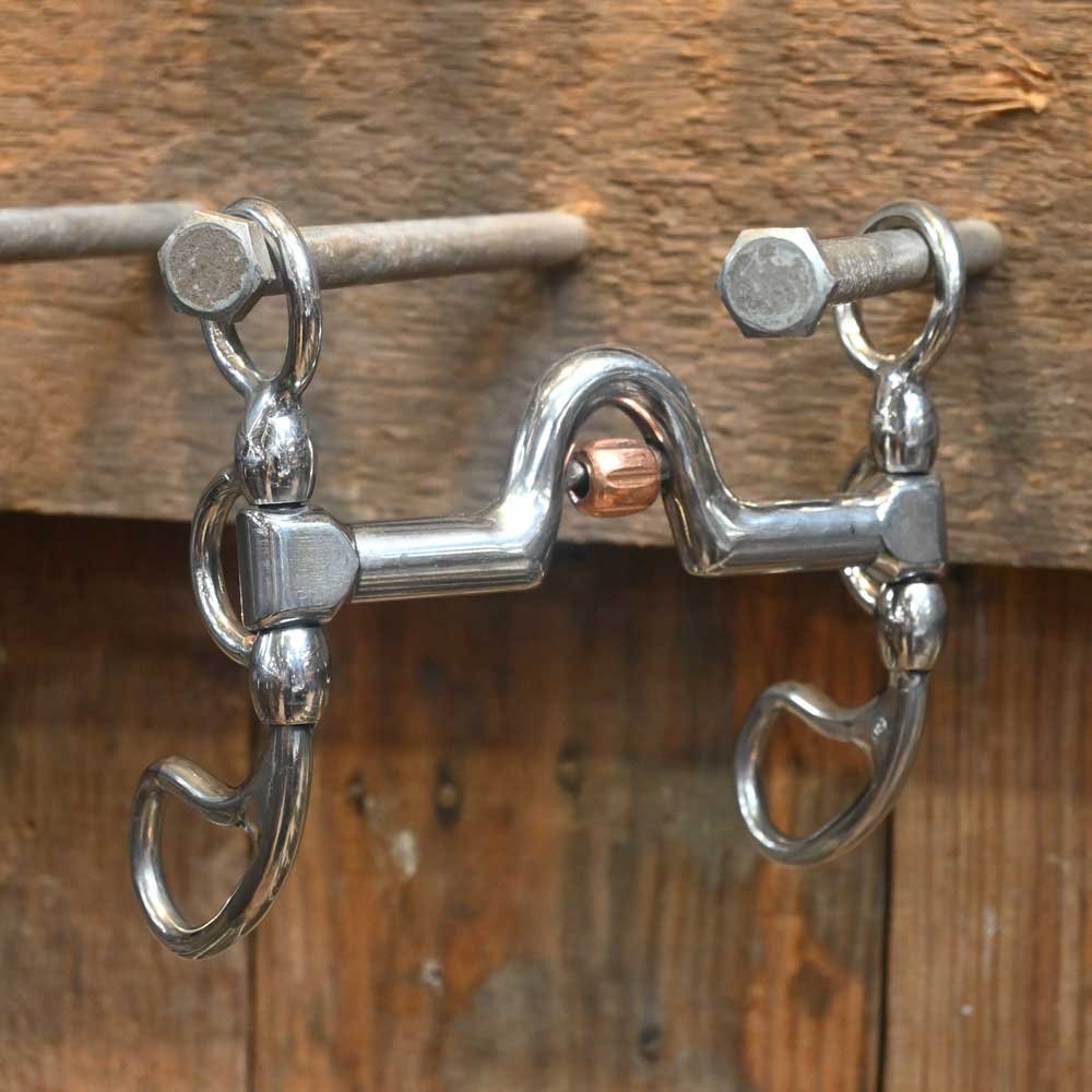 Cow Horse Supply -  Port with Roller Bit  CHS252 Tack - Bits Cow Horse Supply   