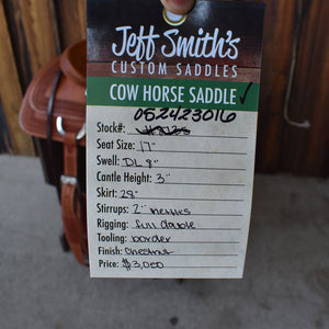 17" JEFF SMITH COWHORSE SADDLE Saddles Jeff Smith   