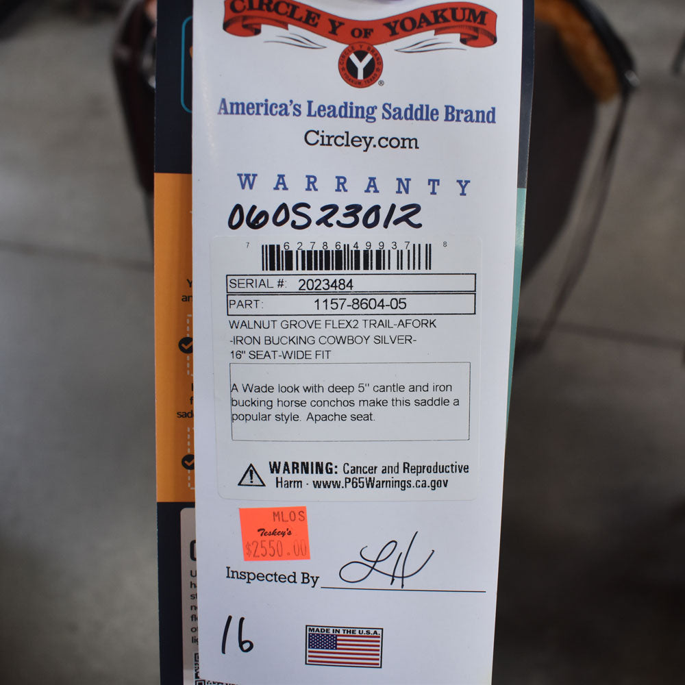 16" CIRCLE Y WALNUT GROVE FLEX 2 TRAIL SADDLE Teskeys