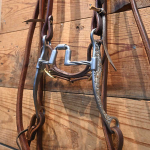 Bridle Rig - Josh Ownbey Cowboy Line Twisted Square Corrction Bit RIG857 Tack - Rigs Josh Ownbey Cowboy Line