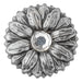 Antique Silver Sunflower Concho Tack - Conchos & Hardware MISC   