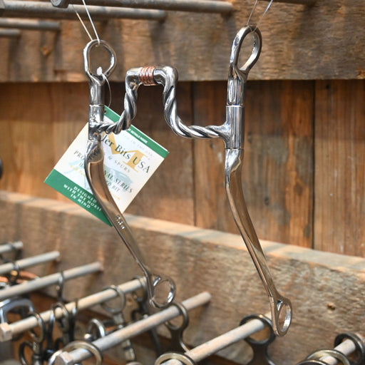 Myler USA Bit - Style #239 - Twisted Hinge Port with Copper Roller MB021 Tack - Bits Myler USA