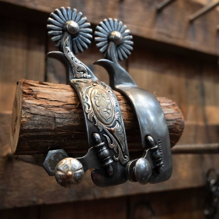 Kerry Kelley Silver Mounted 21pt Spurs