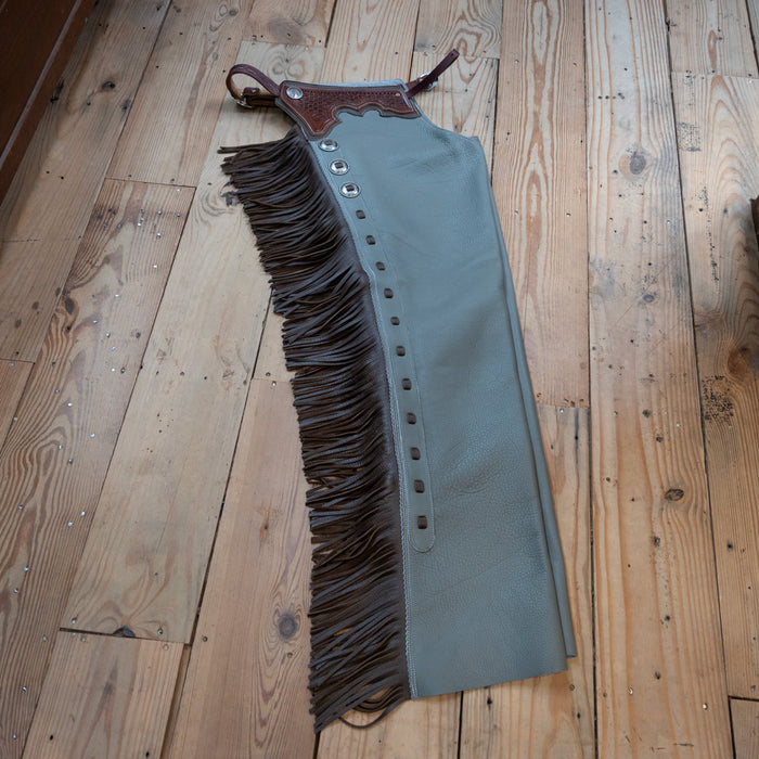 Teskey's Medium Steel Grey Shot Gun Chaps Tack - Chaps & Chinks Teskey's