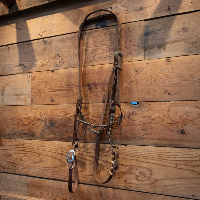 EVANS Silver Mounted Snaffle with a LAYTON headstall buckle Rig Tack - Rigs EVANS