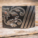 Turtle Jones Silver Striped Floral Buckle ACCESSORIES - Additional Accessories - Buckles Turtle Jones