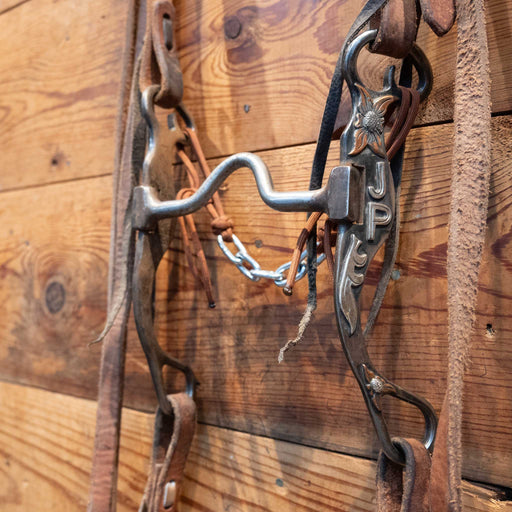 EDD Farabee Silver Mounted Solid Port Bridle Rig Tack - Rigs Edd Farabee