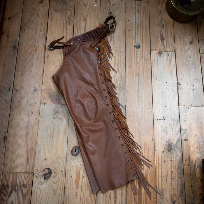 Used Dakota Leather Territory Step Through Chaps