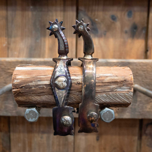 Silver Mounted 8pt. Spurs Tack - Spurs misc