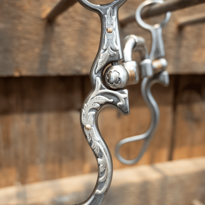 Silver Mounted Kerry Kelley 02S Milkman Hinge Port Bit