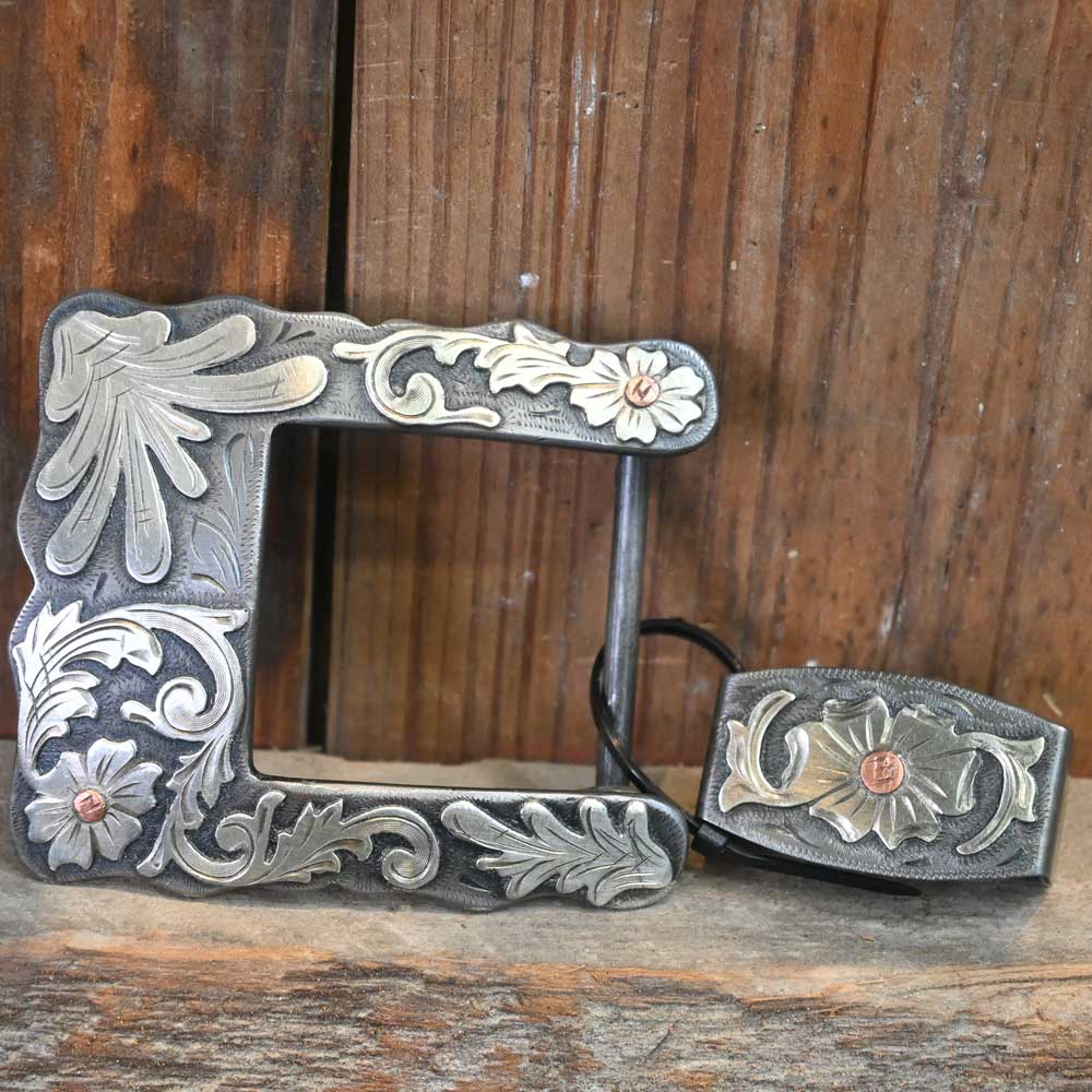 Western Belt Buckle - By Dale Scribner  - 2 Piece - Buckles  _CA465 ACCESSORIES - Additional Accessories - Buckles Dale Scribner   