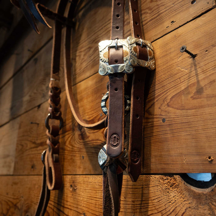 Joe Hipp Browband Headstall w/ Teskey's Hardware