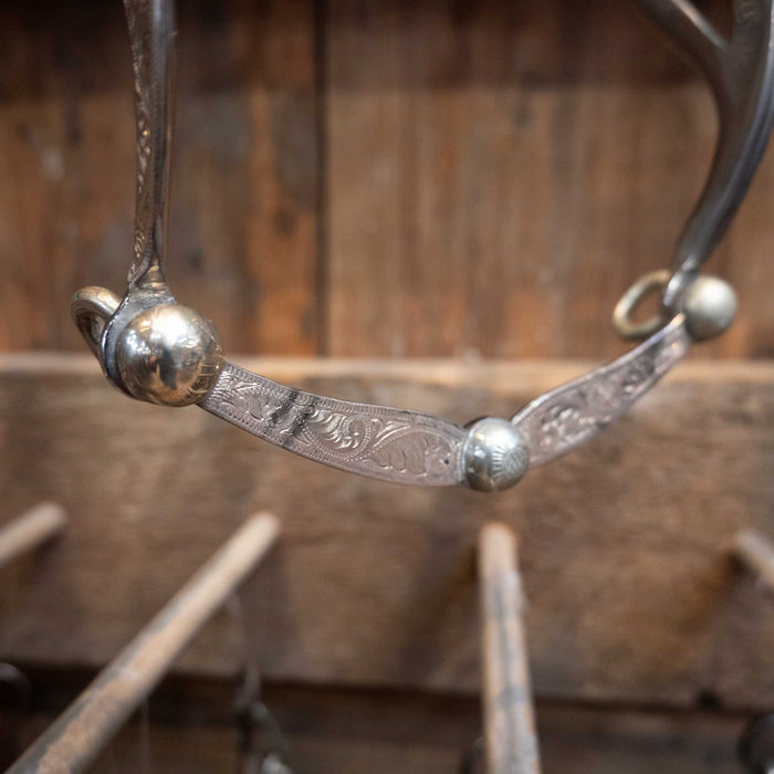 Indian Head Sterling Silver Shanks Port Bit 1836