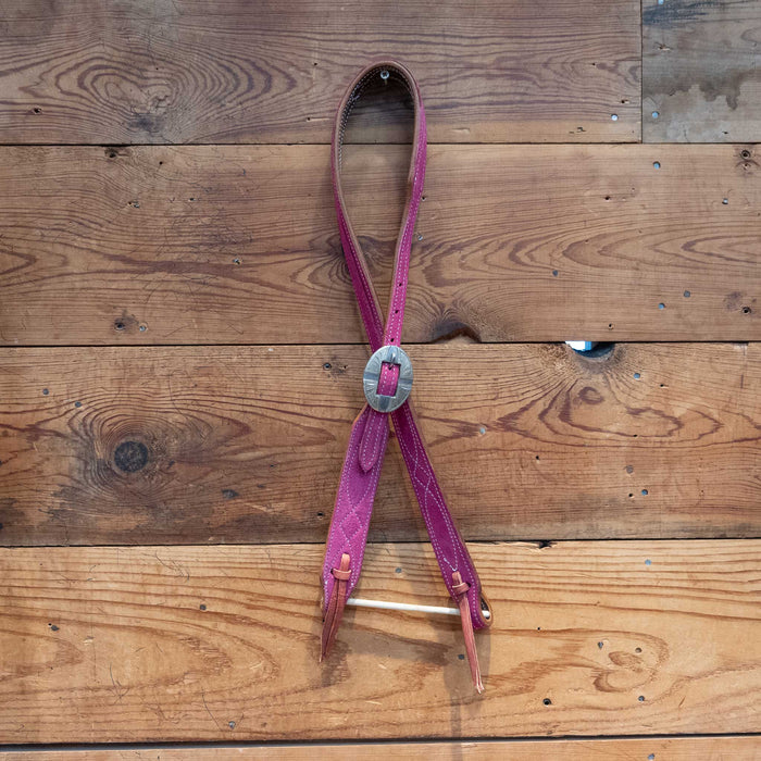 Pink 3/4" Split Ear Headstall