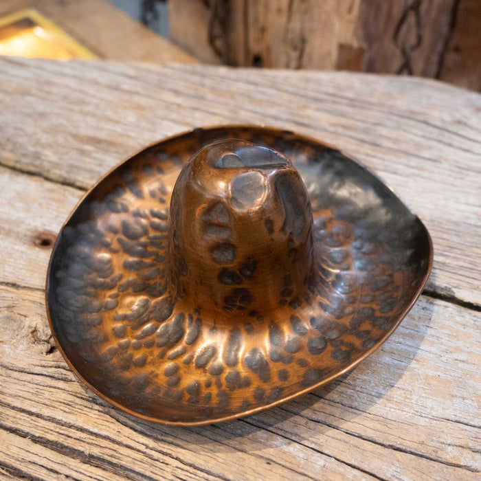 Vintage Hammered Copper Sombrero  2328