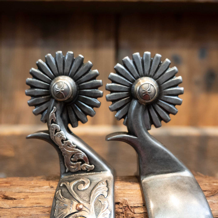 Kerry Kelley Silver Mounted 21pt Spurs