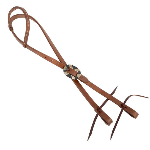 Teskey's One Ear Headstall w/Round Rust Buckle Tack - Headstalls Teskey's