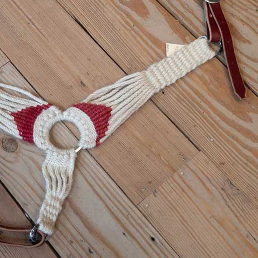 Handmade Mohair Pulling Collar Tack - Breast Collars Iron Horse Head Brand
