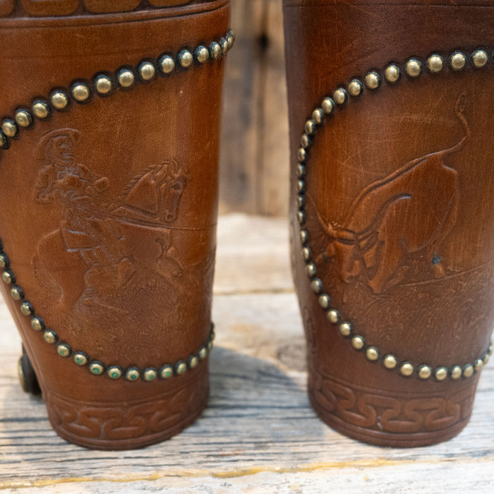 John Clark Shakopee Mn. Calf Roping Cowboy Cuffs