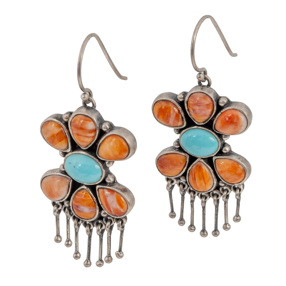 San Cristobal Fleur Dangle Earrings WOMEN - Accessories - Jewelry - Earrings Peyote Bird Designs   