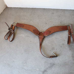 Used Billy Cook Heavy Duty Double Tug Basketweave Roping Breast Collar Sale Barn Teskey's