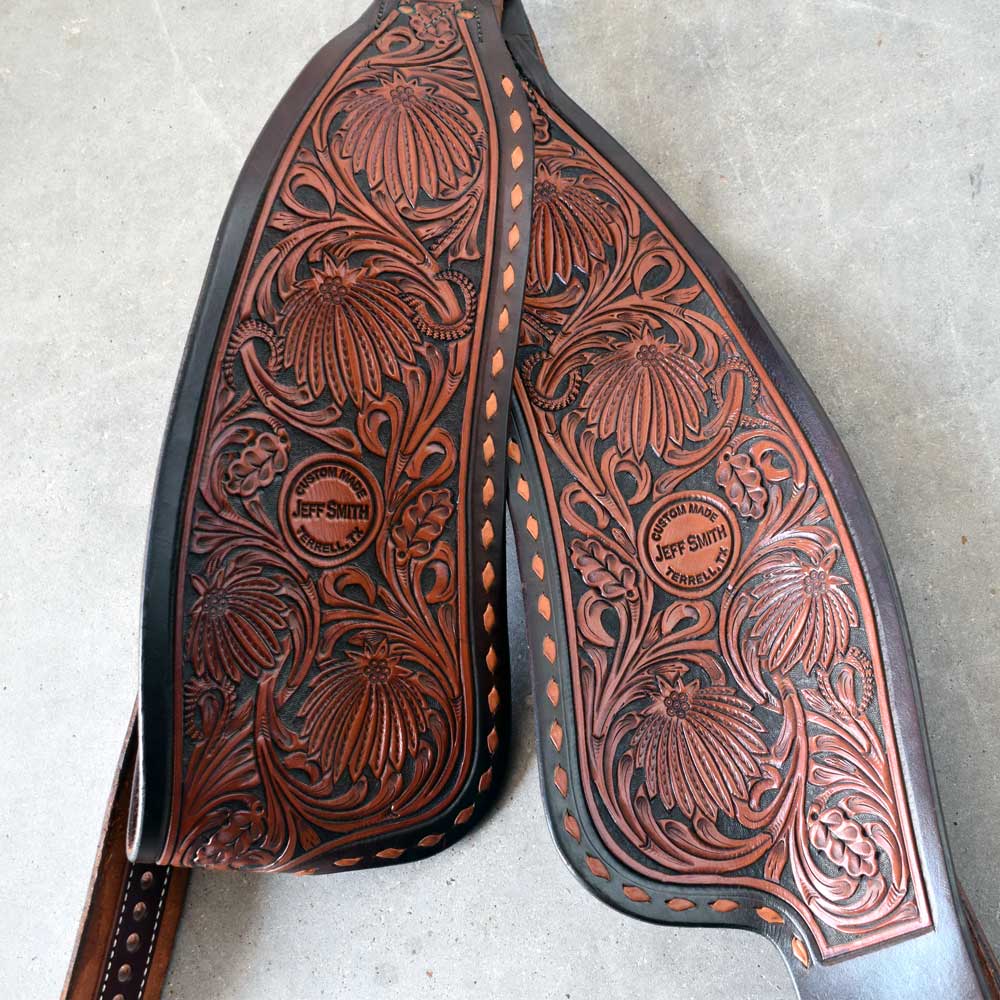 NEW Jeff Smith Floral Tooled Fenders Sale Barn Jeff Smith
