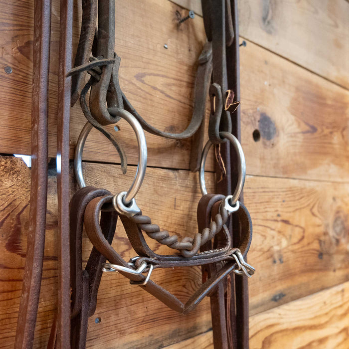 Slow Twist Snaffle O-Ring Bridle Rig