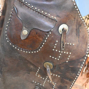 Western Cowboy Chaps Handmade by HP Heiser of Denver Colo. _C383 Tack - Chaps & Chinks HP Heiser   