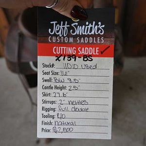 16" USED JEFF SMITH CUTTING SADDLE Saddles Jeff Smith   