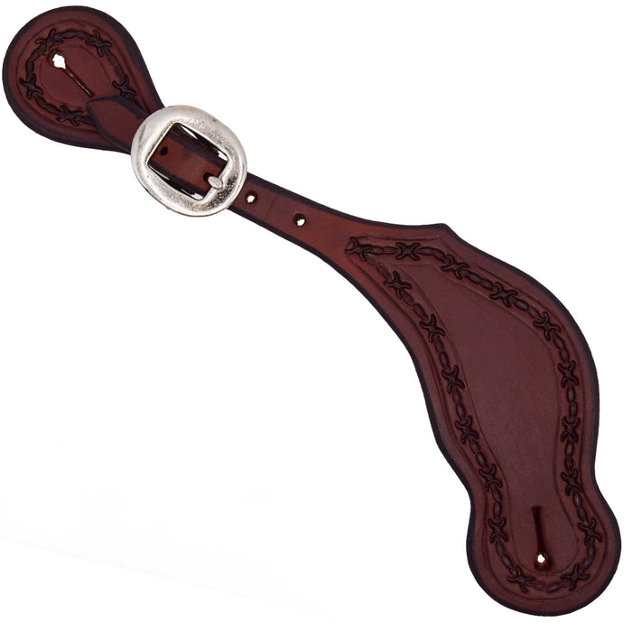 Teskey's Barbedwire Border Cowboy Spur Straps