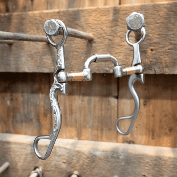 Silver Mounted Kerry Kelley 02S Milkman Hinge Port Bit