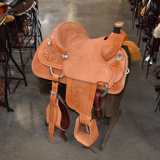 14" TESKEY'S CALF ROPING SADDLE Saddles - New Teskey's Saddlery